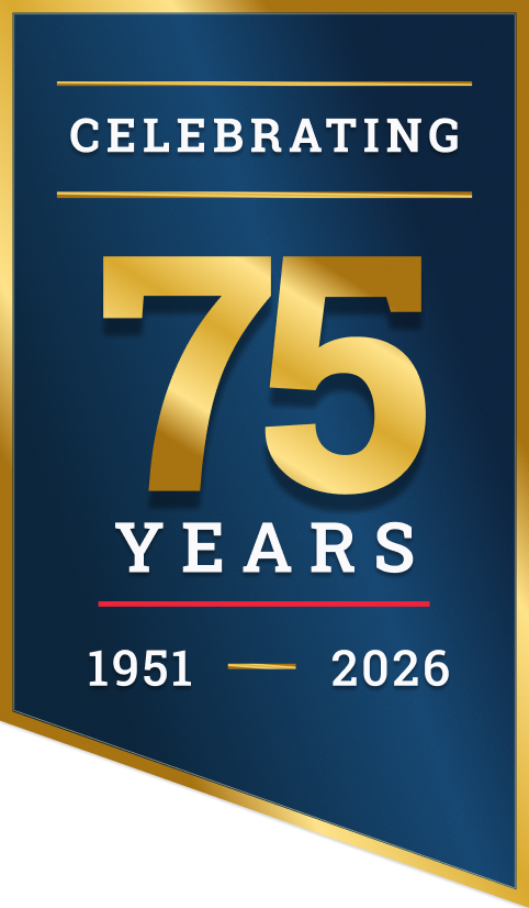 Celebrating 75 years, 1951 - 2026